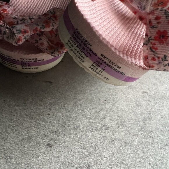 Time And Tru Cushion Sole Women’s Floral Strappy Slip On  Sandals Size 7 - Picture 9 of 15